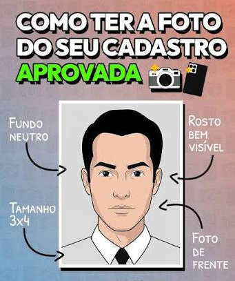 Exemplo foto 3x4 correta
